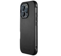 Mujjo Leather Shield Case iPhone 16 Pro zwart