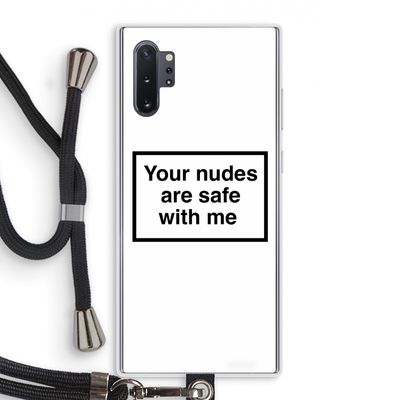 Safe with me: Samsung Galaxy Note 10 Plus Transparant Hoesje met koord