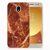 Samsung Galaxy J5 2017 TPU Siliconen Hoesje Marmer Bruin