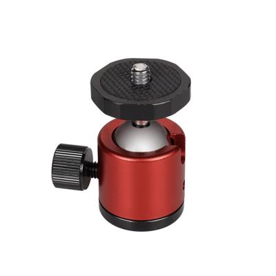 Mini 360 graden rotatie panoramische metalen kogelkop voor DSLR & digitale camera's (rood)