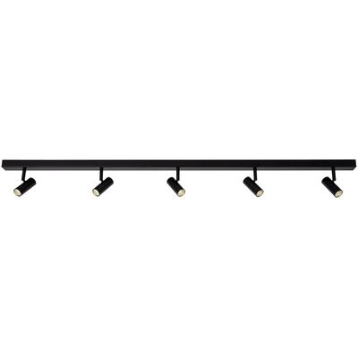 Nordlux Spot Omari 5 lichts balk L 118 cm zwart