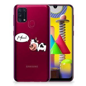 Samsung Galaxy M31 Telefoonhoesje met Naam Cow