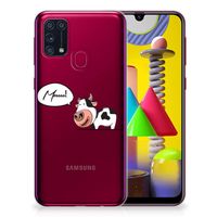 Samsung Galaxy M31 Telefoonhoesje met Naam Cow - thumbnail