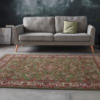 Vloerkleed Ishtar - 160x220cm - Groen Vintage Vloerkleed - 123vloerkleed.nl is de online webshop voor vloerkleden en woonaccessoires. - thumbnail