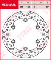 TRW remschijf "mst343rac" rotor mst343rac rigid