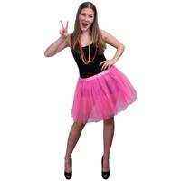 Tule rokje voor dames - carnaval verkleed rokje - roze - petticoat