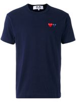 Comme Des Garçons Play t-shirt à logo brodé - Bleu - thumbnail