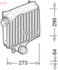 Intercooler, inlaatluchtkoeler DIT28023