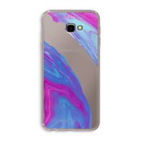 Zweverige regenboog: Samsung Galaxy J4 Plus Transparant Hoesje
