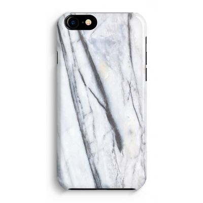 Gestreepte marmer: Volledig Geprint iPhone 7 Hoesje