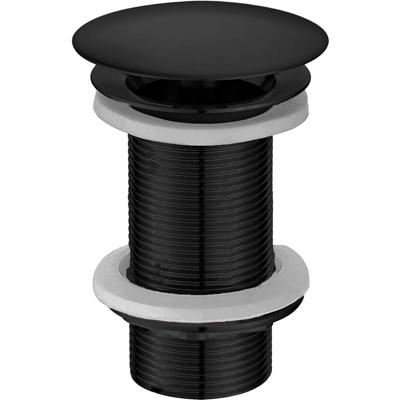 Wiesbaden Caral Mat Zwarte Verlengde Afvoerplug 5/4" - Open Ontwerp