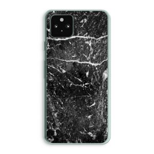 Zwart marmer: Google Pixel 5a 5G Transparant Hoesje