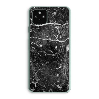 Zwart marmer: Google Pixel 5a 5G Transparant Hoesje