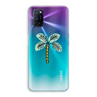 Palmboom: Oppo A92 Transparant Hoesje - thumbnail