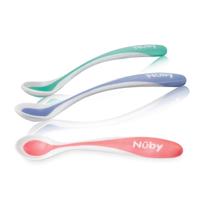 Nuby Warmtegevoelige lepel met zachte rand 3+ maanden Nuby Warmtegevoelige lepel met zachte rand 3+ maanden