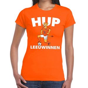 Nederland supporter t-shirt Hup Leeuwinnen oranje dames