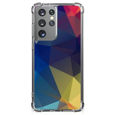 Samsung Galaxy S21 Ultra Shockproof Case Polygon Dark Samsung Galaxy S21 Ultra Shockproof Case Polygon Dark