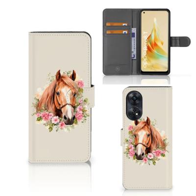 Telefoonhoesje | Met pasjeshouder | voor OPPO Reno8 T 4G Paard