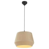 Beige hanglamp met E27 fitting en stoffen kap Nordlux Dicte 40
