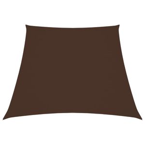 VidaXL Zonnezeil trapezium 2/4x3 m oxford stof bruin