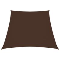 VidaXL Zonnezeil trapezium 2/4x3 m oxford stof bruin