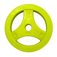 Tunturi Aerobic Halterschijf - Halter gewichten- 1x 5 kg - 30mm - Geel - incl. gratis fitness app - thumbnail