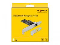 DeLOCK PCI Express x1 Card naar 1x RJ45 2,5 Gigabit LAN i225 netwerkadapter - thumbnail
