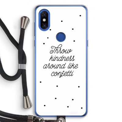 Confetti: Xiaomi Mi Mix 3 Transparant Hoesje met koord