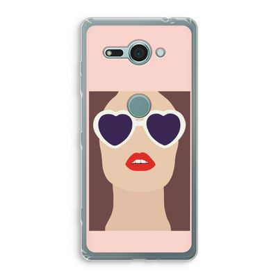 Red lips: Sony Xperia XZ2 Compact Transparant Hoesje