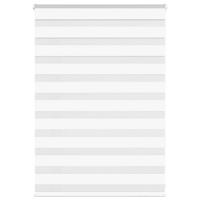 Zebra Blind 95x100 cm stofbreedte 90,9 cm polyester wit