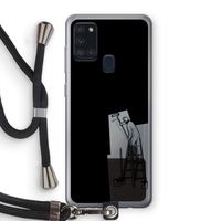 Musketon Painter: Samsung Galaxy A21s Transparant Hoesje met koord