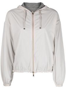 Herno reversible hooded lightweight jacket - NEUTRALS