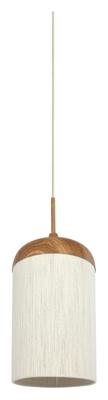Light & Living Hanglamp 'Dania' Houtlook en touw, 28cm
