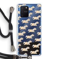 Ponys: Samsung Galaxy Note 10 Lite Transparant Hoesje met koord