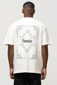 Equalité Silas Oversized T-Shirt Heren Gebroken Wit - Maat XXS - Kleur: Wit | Soccerfanshop