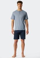 Schiesser Schiesser Shortama blue 176820 56/XXL - thumbnail