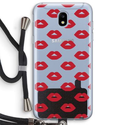 Lips: Samsung Galaxy J5 (2017) Transparant Hoesje met koord