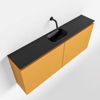 Toiletmeubel Mondiaz Ture | 120 cm | Meubelkleur Ocher | Eden wastafel Urban Midden | Zonder kraangat