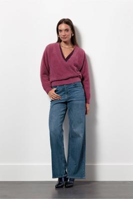 Nuri wrap pullover - vintage berry - 13400