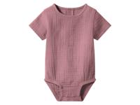 lupilu Mousseline baby romper (Lichtroze, 74/80)