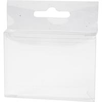 PET verpakkingsdozen, afm 74x54x10 mm, 100 stuk/ 1 doos PET verpakkingsdozen, afm 74x54x10 mm, 100 stuk/ 1 doos