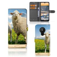 Nokia 5.3 | Telefoonhoesje | Met pasjeshouder | Schaap en Lammetje
