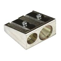 Puntenslijper aristo metaal dubbel kegelvorm