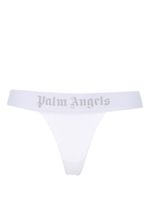 Palm Angels string en jersey à bande logo - Blanc