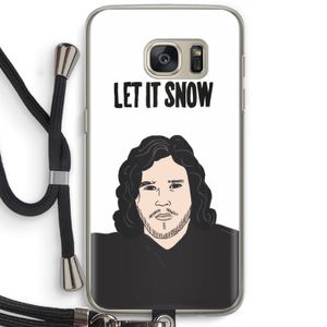 Let It Snow: Samsung Galaxy S7 Transparant Hoesje met koord