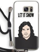 Let It Snow: Samsung Galaxy S7 Transparant Hoesje met koord