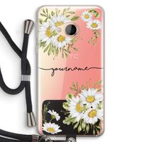 Daisies: HTC U Play Transparant Hoesje met koord