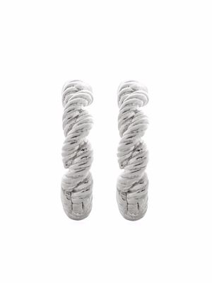 Monica Vinader boucles d'oreilles Corda - Argent