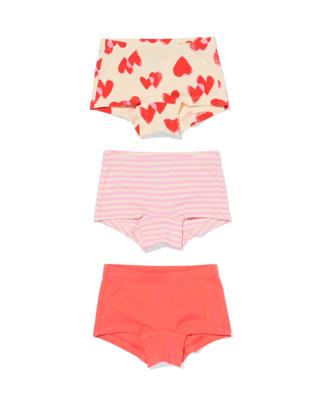 HEMA Kinderboxers hartjes - 3 stuks rood (rood)