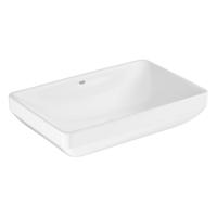 Grohe Euro Ceramic Wastafel - 60x40cm - opbouw - alpine wit 102434sh00